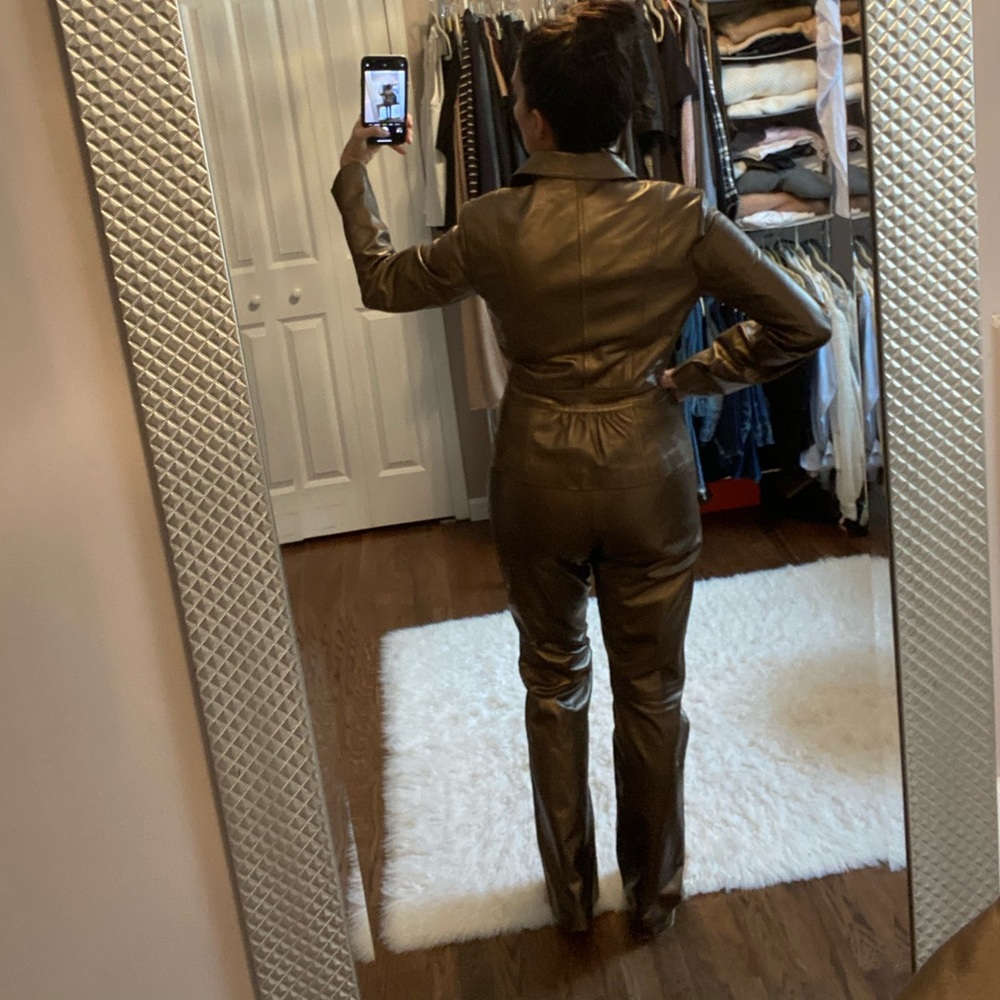 NWT Copper leather pants - Picture 5 of 7